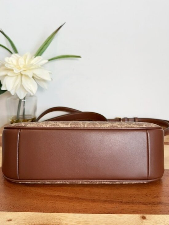 Coach X Peanuts Teri Shoulder Bag In Signature Canvas With Snoopy Print - Picture 4 of 5